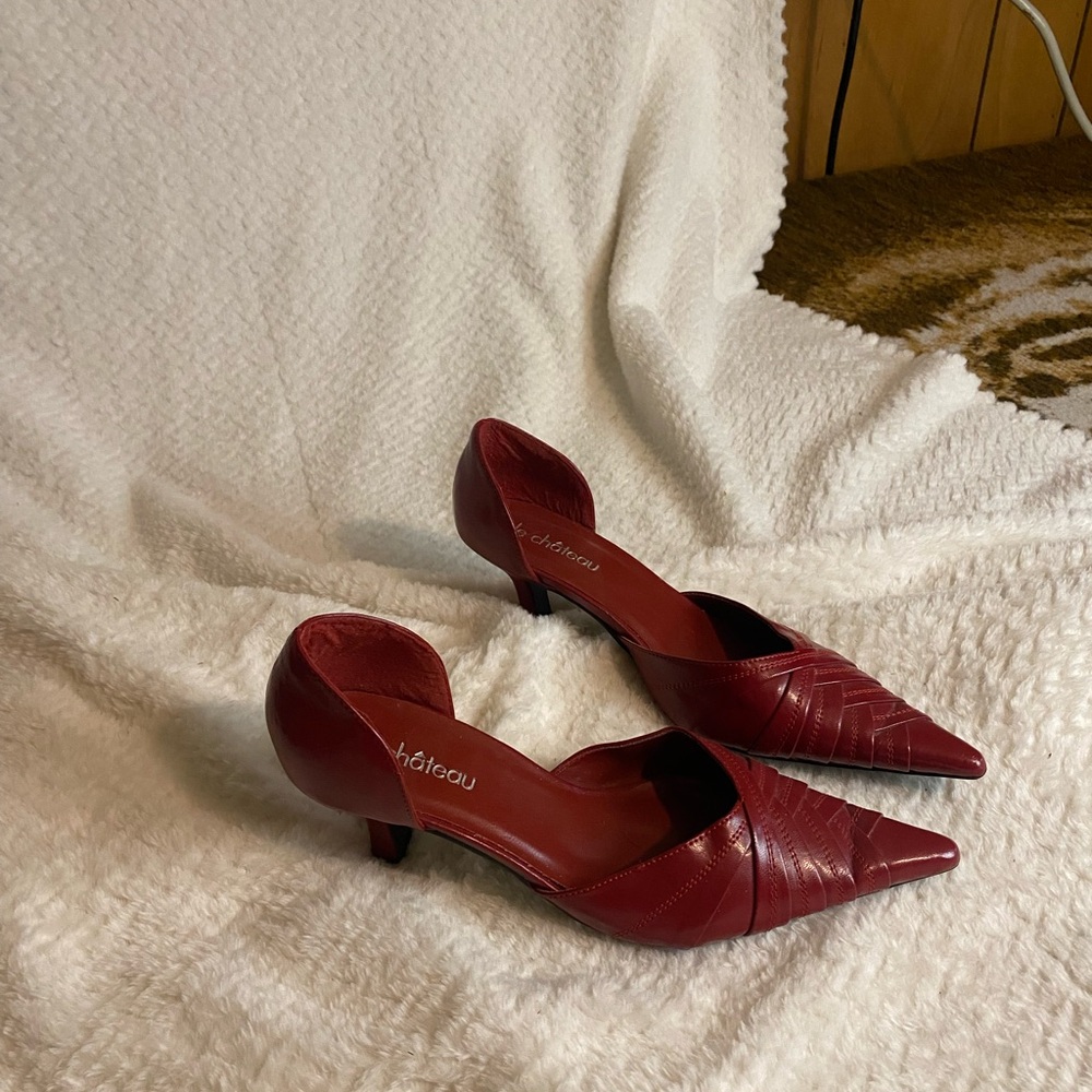 Le Chateau Women's Red Pointed Heels